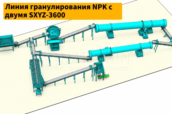 Линия-гранулирования-NPK-8-10-т-ч-с-двумя-дисковыми-грануляторами-SXYZ-3600.