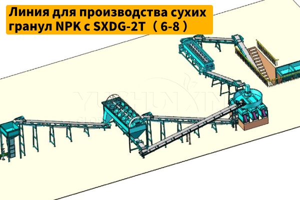 Линия-для-производства-сухих-гранул-NPK-с-SXDG-2T