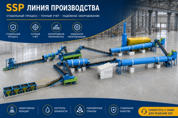 Производственная линия простого суперфосфата SSP