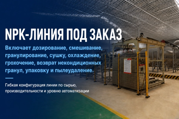 Стоимость линии NPK: от чего зависит бюджет проекта?